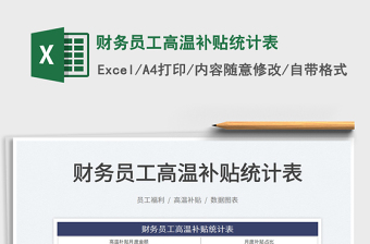 2025财务员工高温补贴统计表免费下载