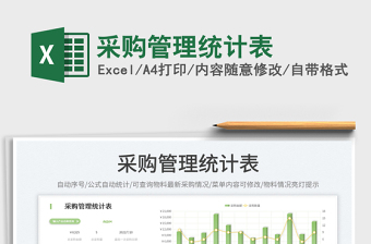 2025采购管理统计表免费下载