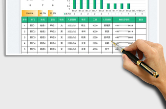 2025新入职人员月报表免费下载