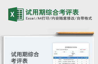 2025试用期综合考评表免费下载