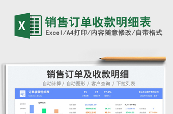 2025销售订单收款明细表免费下载