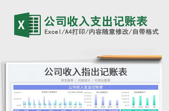 2025公司收入支出记账表免费下载