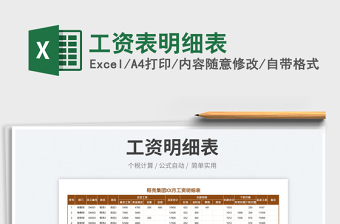 2025工资表明细表免费下载