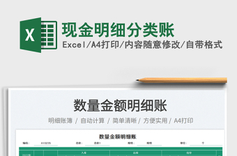 2025现金明细分类账免费下载