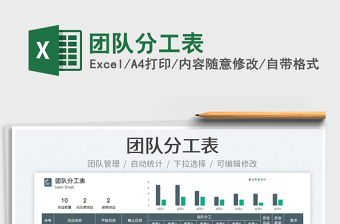 2025团队分工表免费下载