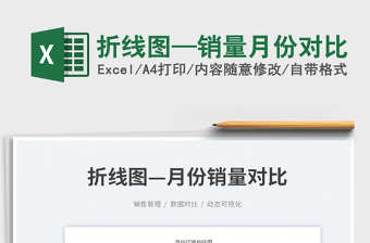 2025折线图—销量月份对比免费下载