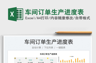 2025车间订单生产进度表免费下载