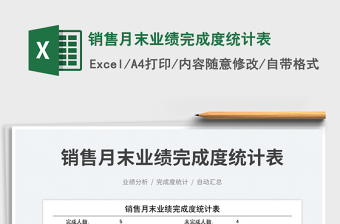 2025销售月末业绩完成度统计表免费下载