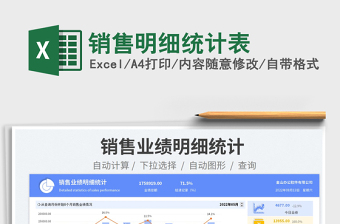 2025销售明细统计表免费下载