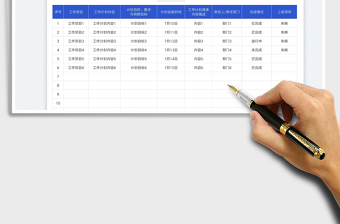 2025工作计划内容排班表免费下载