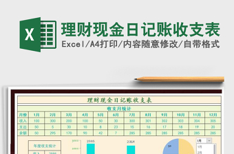 2025理财现金日记账收支表免费下载