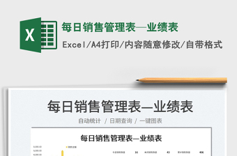 2025每日销售管理表—业绩表免费下载