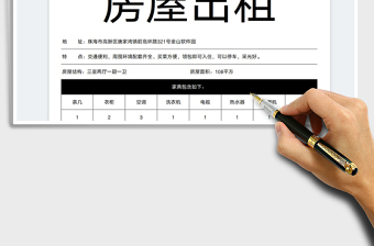 2025房屋出租表简约大方免费下载