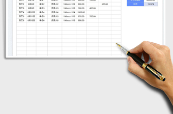 2025销售费用统计表免费下载