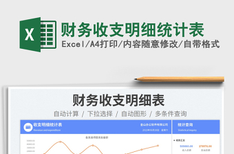 2025财务收支明细统计表免费下载
