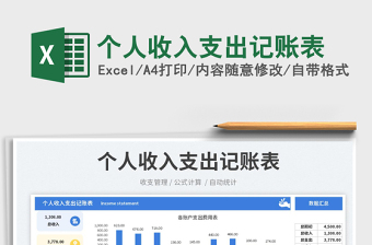 2025个人记账excel表格大全