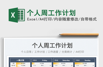 2025个人周工作计划免费下载