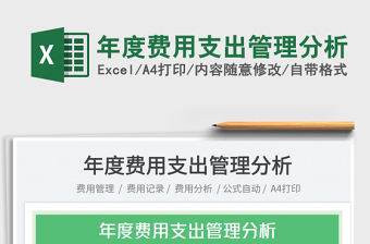 2025年度费用支出管理分析免费下载