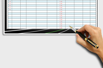 2025收付账款登记表免费下载