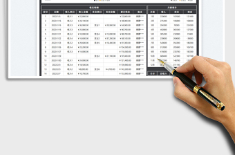 2025财务收支记账表免费下载