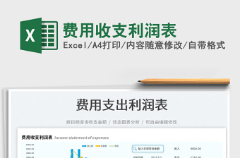 2025费用收支利润表免费下载