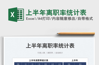 2025上半年离职率统计表免费下载