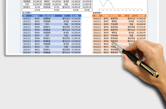 2025收支记账表-分类统计免费下载