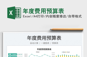 2025年度费用预算表免费下载