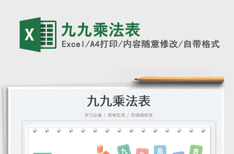 2025九九乘法表免费下载