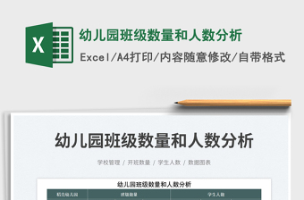 2025幼儿园班级数量和人数分析免费下载