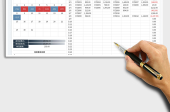 2025财务月度收支明细表免费下载