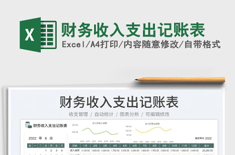 2025财务收入支出记账表免费下载