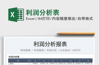 2025利润分析表免费下载