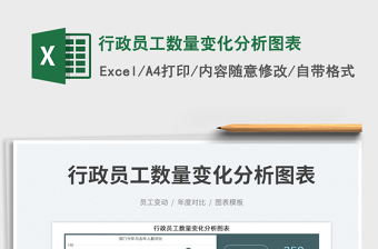 2025行政员工数量变化分析图表免费下载