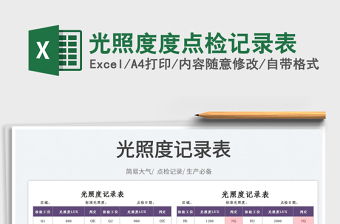 2025光照度度点检记录表免费下载