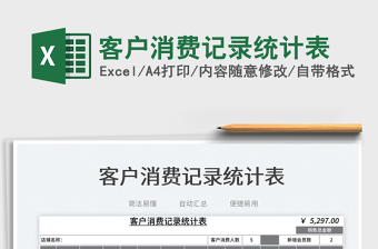 2025客户消费记录统计表免费下载