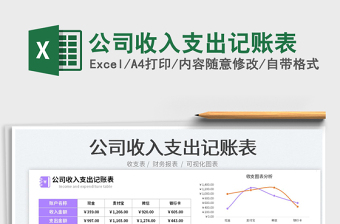 2025公司收入支出记账表免费下载