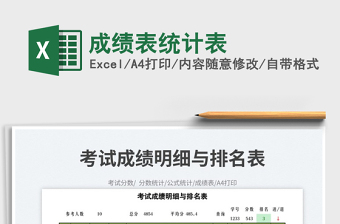 2025成绩表统计表免费下载