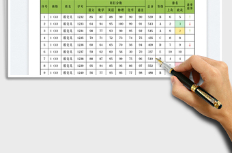 2025成绩表统计表免费下载