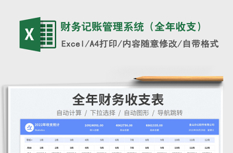 2025财务记账管理系统（全年收支）免费下载