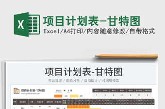 2025项目计划表-甘特图免费下载