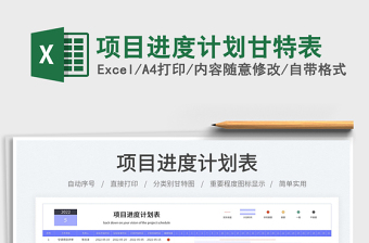 2025项目进度计划甘特表