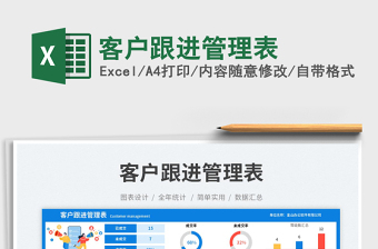 2025客户跟进管理表