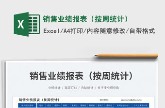 2025销售业绩报表（按周统计）