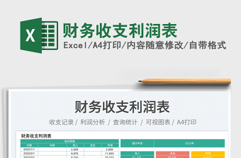 2025财务收支利润表