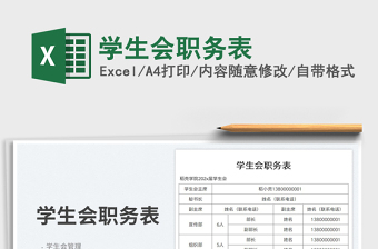 2025学生会职务表