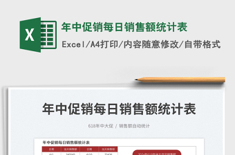 2025年中促销每日销售额统计表