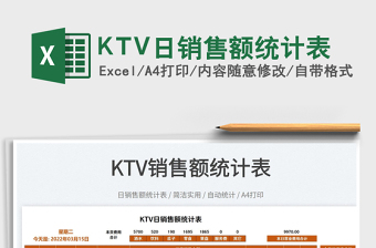 2025KTV日销售额统计表