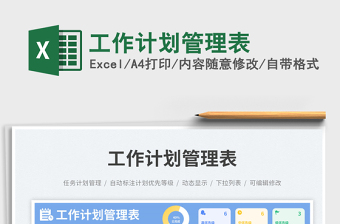 2025工作计划管理表