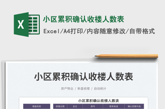 2025小区累积确认收楼人数表
